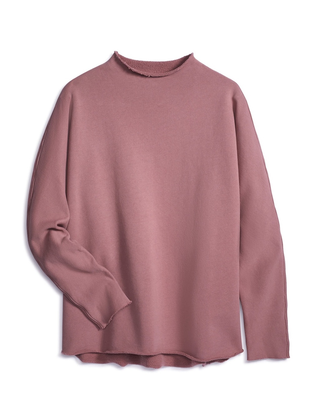 Frank & Eileen Funnel Neck Capelet Bat Wing Long Sleeve Terracotta Size Small